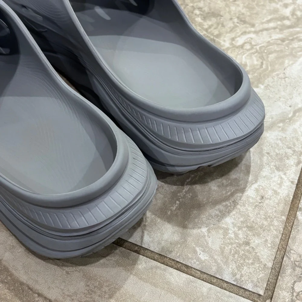 Hoka Ora Recovery Slide 3 Mens 14 Grey Comfort Sandals Slip On 1135061